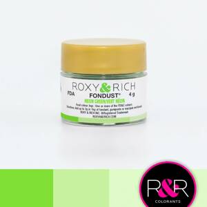 Prachová barva 4g neonově zelená - Roxy and Rich