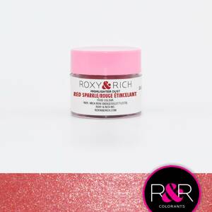 Prachová metalická barva  2,5g Highlighter red sparkle Roxy and Rich