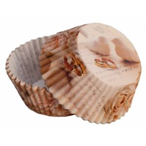 Košičky na muffiny svatební hrdličky (50 ks) Alvarak