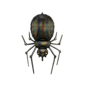 Foliový balonek černý pavouk 60 x 101 cm - PartyDeco