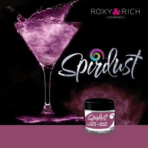 Metalická barva do nápojů Spirdust fialová 1,5g Roxy and Rich