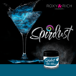 Metalická barva do nápojů Spirdust tmavě modrá 1,5g Roxy and Rich