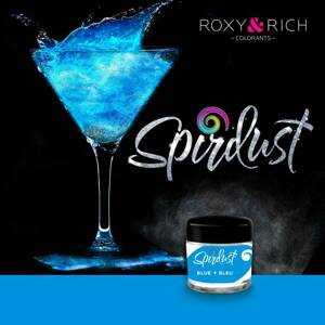 Metalická barva do nápojů modrá 1,5g - Roxy and Rich