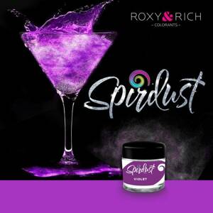 Metalická barva do nápojů Spirdust fialová 1,5g - Roxy and Rich