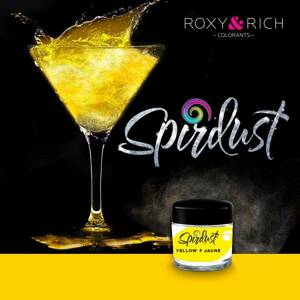 Metalická barva do nápojů Spirdust žlutá 1,5g Roxy and Rich