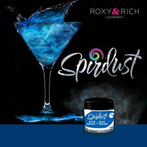 Metalická barva do nápojů Spirdust modrá indigo 1,5g Roxy and Rich