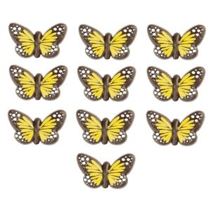 Čokoládový motýl žlutý 10ks