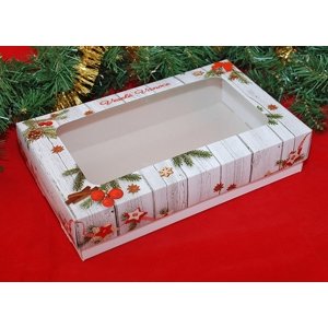 Krabice na cukroví Veselé Vánoce (bílá)