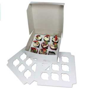 Krabice na cupcakes bílá (na 9ks)