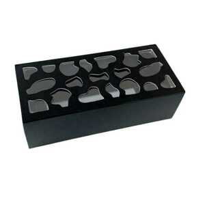 Krabička na makronky černá (na 4ks)