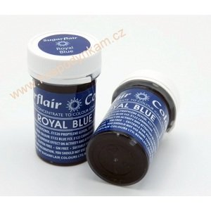 Gelová barva Sugarflair Royal Blue 25g