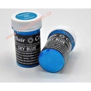 Gelová barva Sugarflair Sky Blue 25g