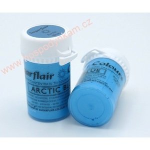 Gelová barva Sugarflair perleťová Arctic Blue 25g