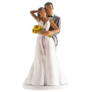 Figurka na dort - ženich a nevěsta Romové