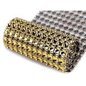 Diamantový pás zlatý šíře 58mm (3m v balení)