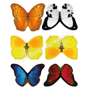 Jedlý papír Barevní motýli