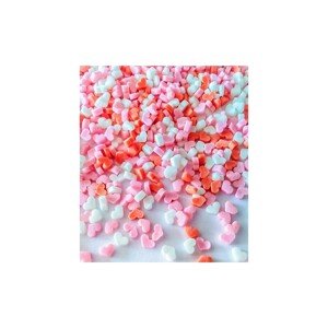 Cukrové zdobení - srdíčka růžová/červená/bílá - 100g