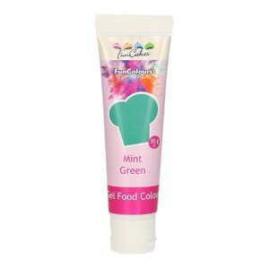 SLEVA:  FunCakes - gelová barva - zelená - MINT GREEN - 30g
