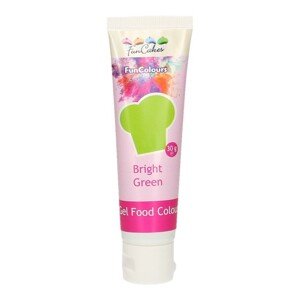 SLEVA:  FunCakes - gelová barva - zelená - Bright Green - 30g