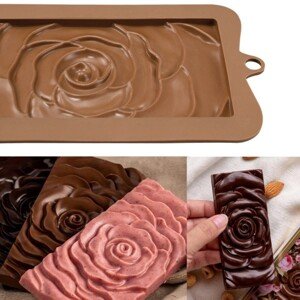 Silikonová forma na čokoládu - květ růže