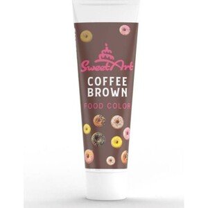 SweetArt - Potravinářská gelová barva Coffee brown - hnědá 30g