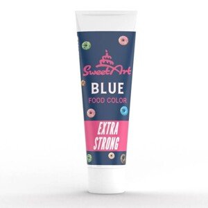 SweetArt - Extra Strong Potravinářská gelová barva Intense Blue - modrá 30g