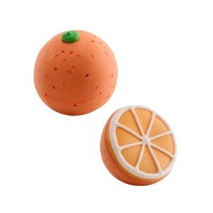 Dekora Cukrová dekorace 3D - pomeranč - celý / půlka - 2ks