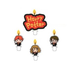Dortové svíčky Harry Potter 4ks