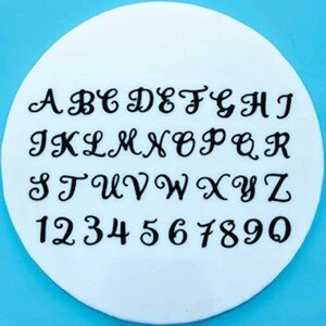FMM Swirly abeceda a čísla - 2-2,5cm