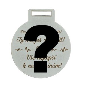 Narozeninová medaile - značka s číslem a textem 55 Vlastní text